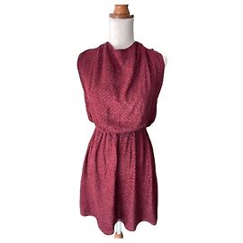 Bel Air Robe courte bordeaux sans manches Bordeaux