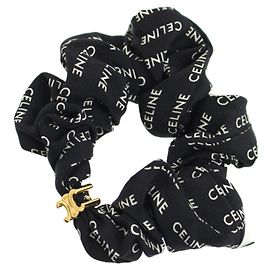 Céline Acessório de cabelo Rayures CELINE - Scrunchie Preto