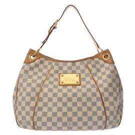 Louis Vuitton Damier Azur Galliera PM Handtasche Weiß