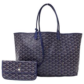 Goyard Saint Louis PM Tote Bag Navy blue