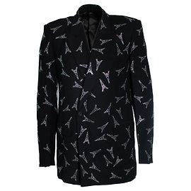 Balenciaga, crystal Eiffel Tower blazer Black
