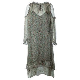 Vestido deluxe de seda con estampado de arrecife Zadig & Voltaire Multicolor