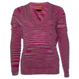 Missoni, pull rayé en rose et beige Multicolore