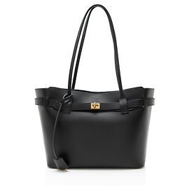 Balenciaga Smooth Calfskin Bel Air Medium Tote Black