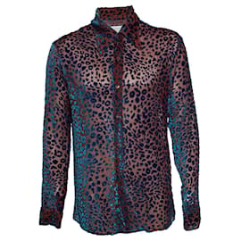 Maison Martin Margiela Maison Margiela, Camicia leopardata Devore SS2019 Multicolore