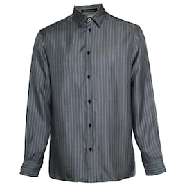 Camicia con stampa greca bianca e nera Versace Multicolore