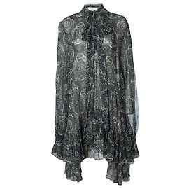 Chloé Robe Lavallière en Chiffon Chloe Vert Kaki