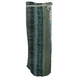 Etro, saia maxi impressa verde e dourada Multicor
