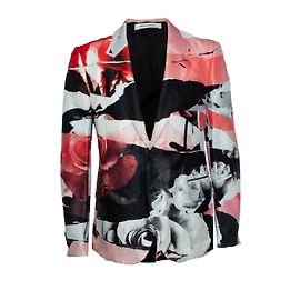 Blazer estampado de rosas Alexander McQueen Multicolor