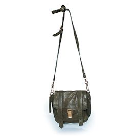 Proenza Schouler, mini bolsa PS1 com nó em verde Verde