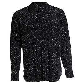 Camicia a pois Saint Laurent con pennellate 2019 Nero
