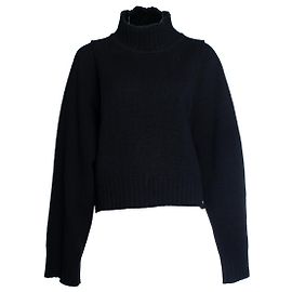 Jil Sander, Strickpullover mit Rollkragen Schwarz