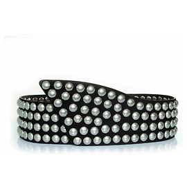 Cinto de lona com studs em preto Isabel Marant Preto