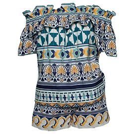 Autre Marque La DoubleJ, Conjunto gemelo con estampado geométrico Breakfast Multicolor