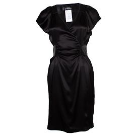 Autre Marque Jitrois, Seidenkleid in Schwarz Schwarz