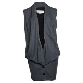 Stella Mc Cartney Veste en laine drapée Stella McCartney Gris