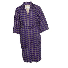 Vestido mini de popeline estampada Tanisha de Dries van Noten Roxo