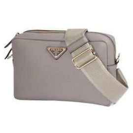 Prada Borsa a spalla in pelle morbida Marrone