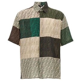 Fendi Camicia di lino Marrone