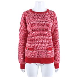 Chanel Maille à manches longues Rouge