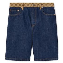 Gucci Denim-Shorts Schwarz