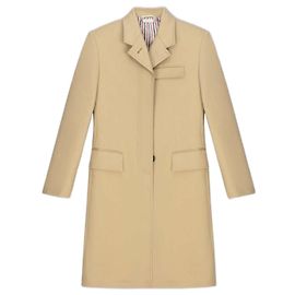 Thom Browne High Amhole Mackintosh Coat Orange