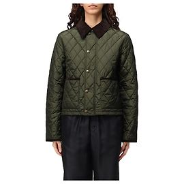 Burberry Jaqueta cropped de nylon acolchoado Preto
