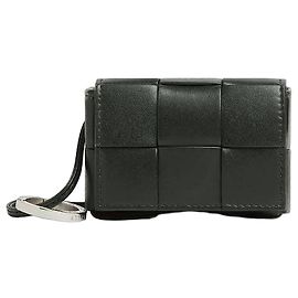Bottega Veneta Strap Cassette AirPods Case Black