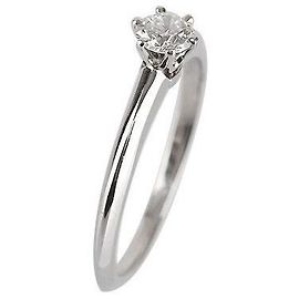 Tiffany & Co Setting Wedding Ring Platinum Diamond Size Silvery