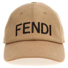 Fendi Logo Cap Braun