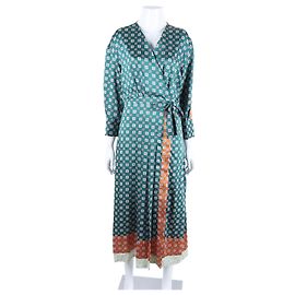 Vestido Sandro Verde Multi Verde