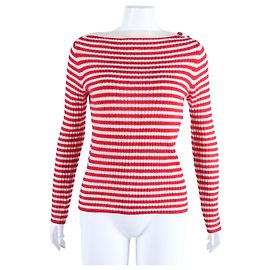 Dior Pull en cachemire à manches longues Rouge