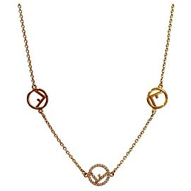 Fendi Dreifach Goldkette Golden