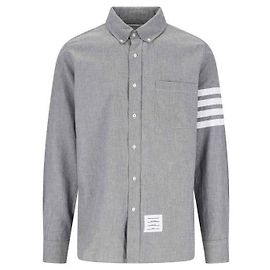 Thom Browne Chambray-Hemd Braun