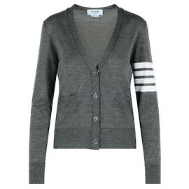 Thom Browne Merinowoll-Cardigan mit lockerer Passform Braun