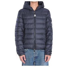 Moncler Najan Hooded Short Down Jacket Blue