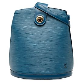 Sac à main épaule Cluny Epi Louis Vuitton Bleu