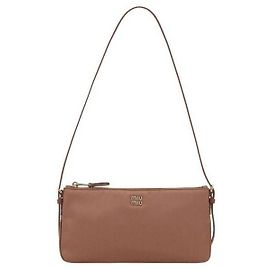 Miu Miu Mini Pochette de Cetim Marrom
