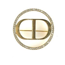 Dior Runde Brosche Golden