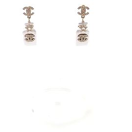 Chanel Orecchini a perla CC Multicolore