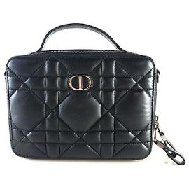 Dior Borsa Tote Cannage Caro Box a tracolla Nero