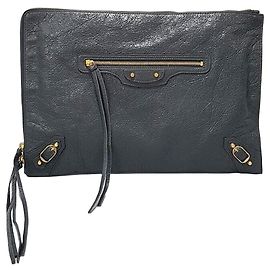 Balenciaga Clutch Motor Nero