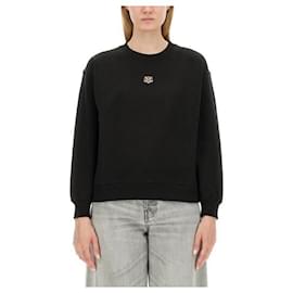Kenzo Suéter com patch de logo de tigre Preto