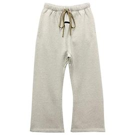 Fear of God Essentials Logo Flare Sweatpants Oatmeal Heather White
