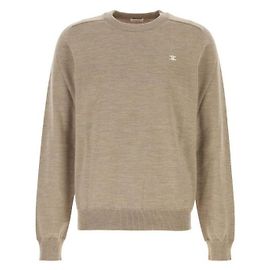 Céline Pullover mit Rundhalsausschnitt aus Wolle Braun