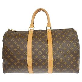 Louis Vuitton Keepall Monogram Canvas 45 Castaño