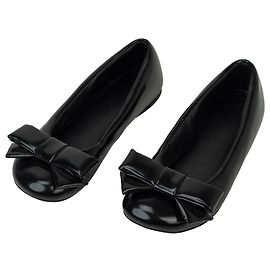 Sapatilhas de balé Loewe em couro preto com laço acolchoado Preto