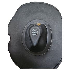 Autre Marque Cappello western in lana nera Nero