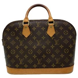 Sac à main Alma Louis Vuitton en toile Monogram MM Marron