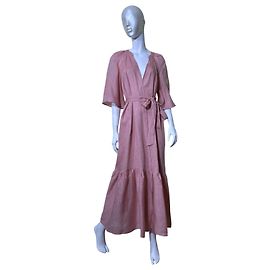 Robe en lin Eres Audacieuse Rose Gourmand Rose